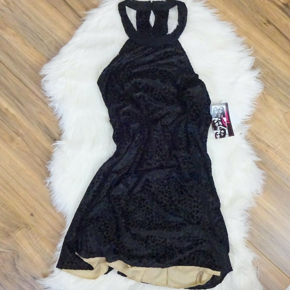 Trixxi Dress NWT Size XL Black Womens Juniors Sleeveless Sheath Party
